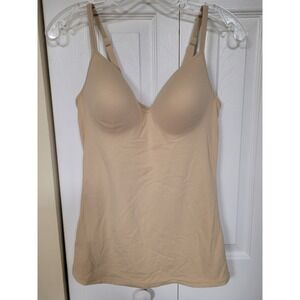 Maidenform Womens Beige Shapewear Camisole Padded  Cups Size L